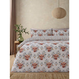 George Home Floral Highland Cow duvet set double, imported from the UK