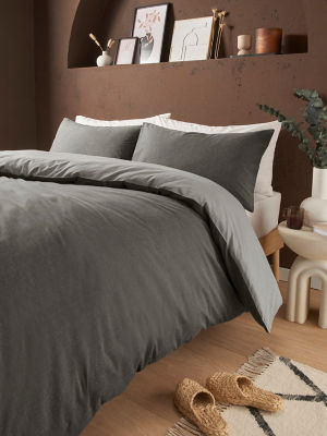 George Home reversible textured double duvet set, UK version