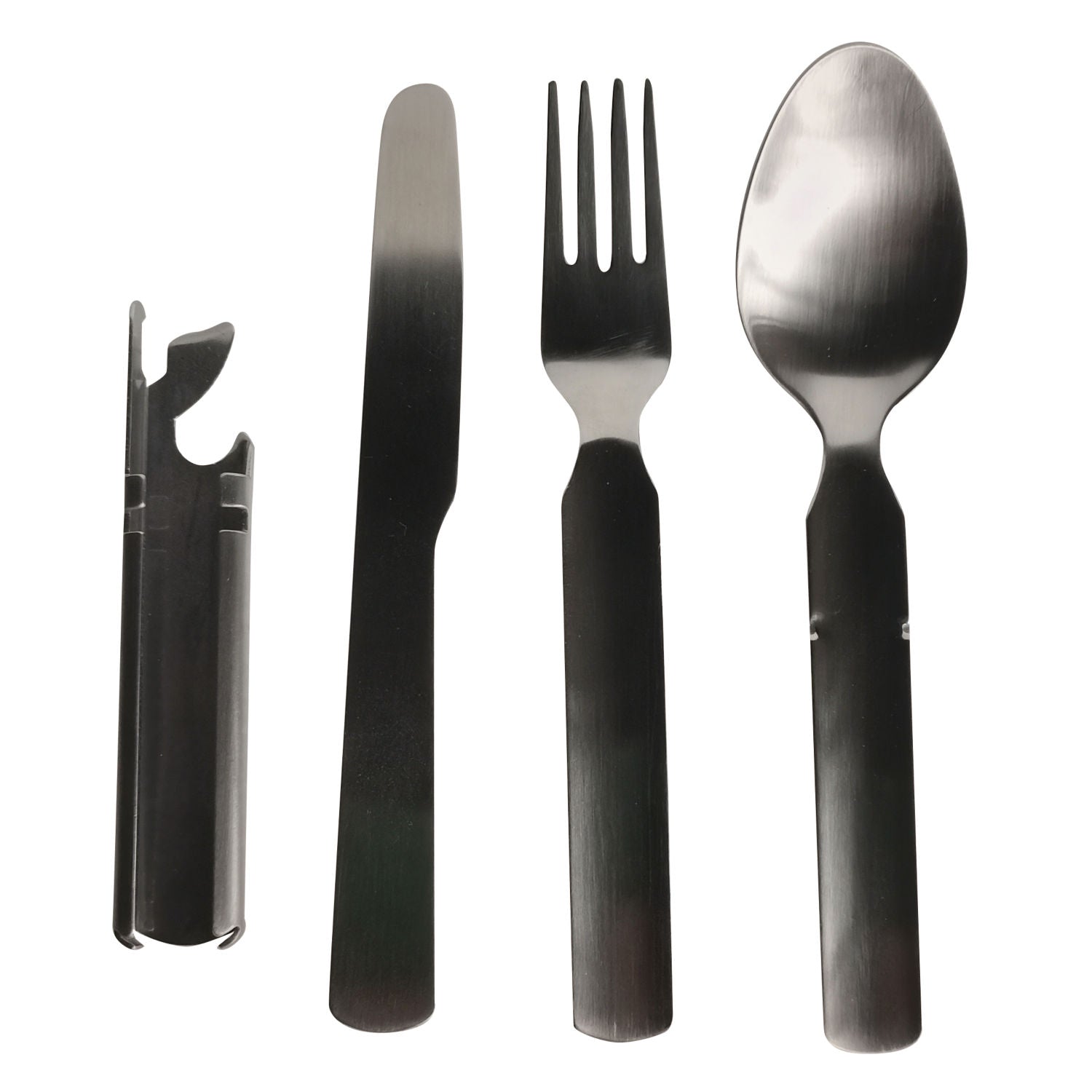 XPLOR camping cutlery set with knife fork spoon and openers (British brand)