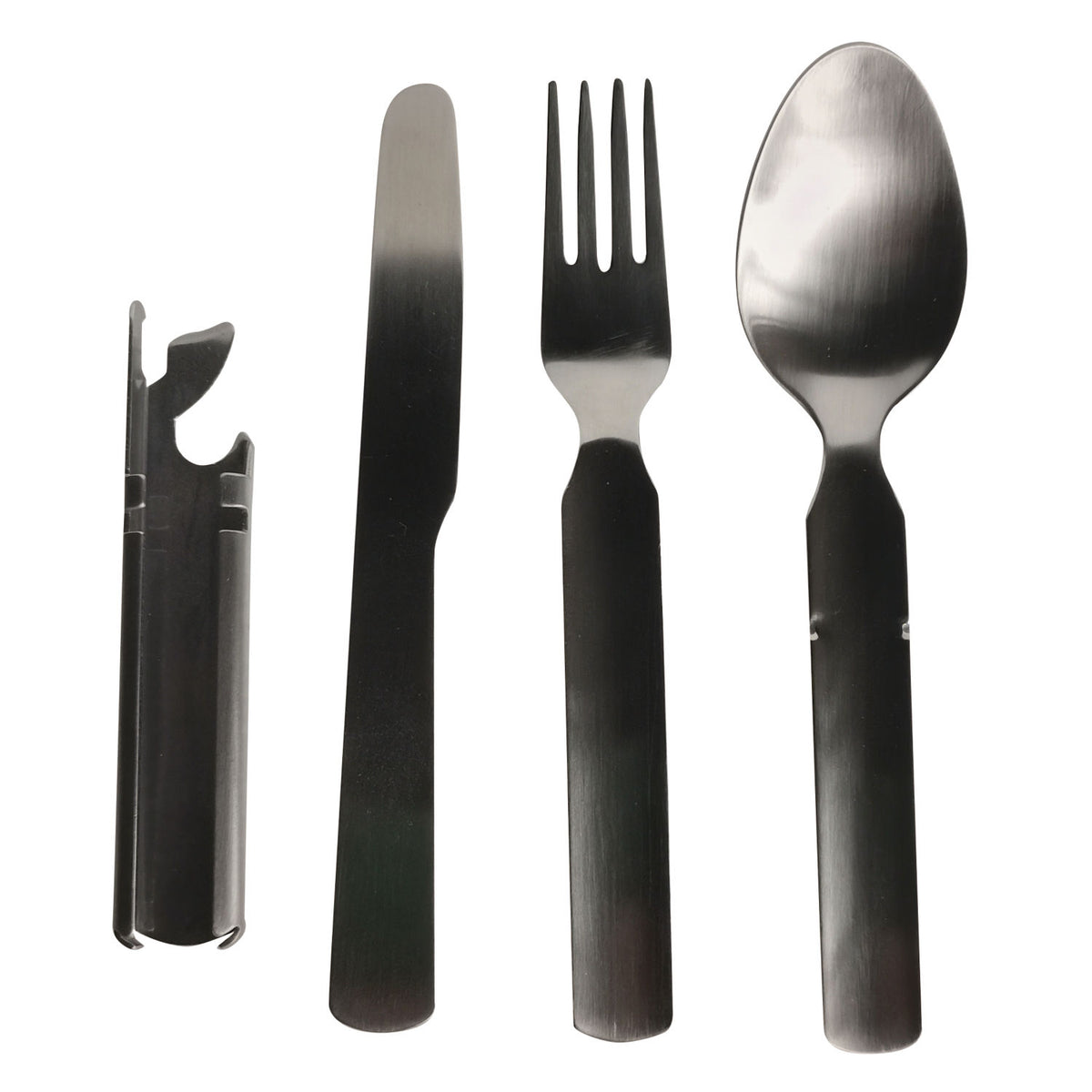 XPLOR camping cutlery set with knife fork spoon and openers (British brand)