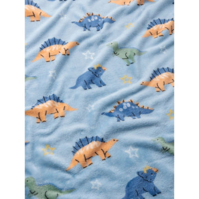 George Home dinosaur fleece blanket 80x80cm (British brand)