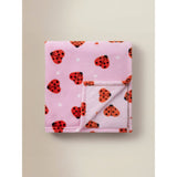George Home pink love bug fleece blanket 120x150cm, imported from the UK
