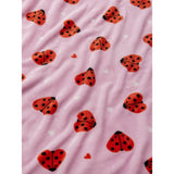 George Home pink love bug fleece blanket 120x150cm, imported from the UK