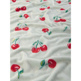 George Home fleece blanket green cherry 120x150cm (British brand)