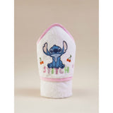 Disney Stitch hooded towel pink and white 75x75cm - British product