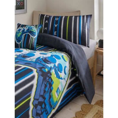 George Home duvet set polycotton reversible multi-coloured, imported from the UK