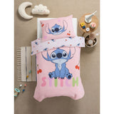 Disney Stitch pink reversible toddler duvet set (British brand)
