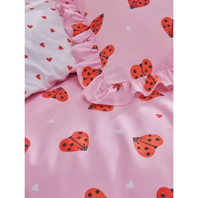 George Home pink love bug reversible duvet set (British brand)