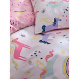 George Home unicorn reversible duvet set, UK version