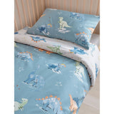 George Home dinosaur reversible toddler duvet set, UK version