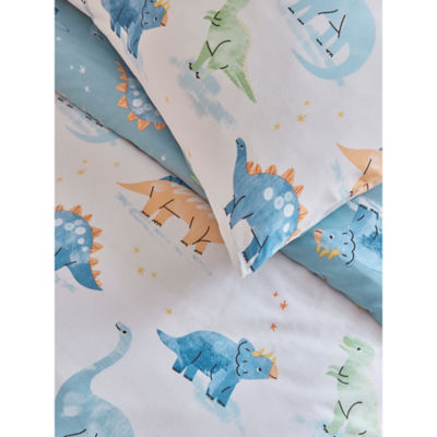 George Home dinosaur reversible toddler duvet set, UK version