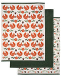 George Home squirrel tea towels 45x65cm, imported from the UK
