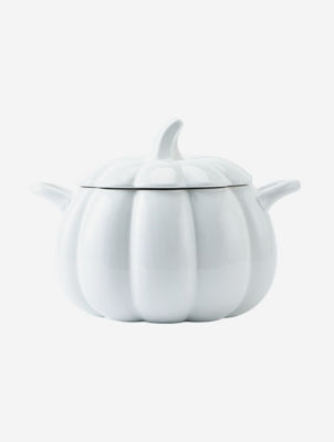 George Home white pumpkin serving bowl, imported from the UK