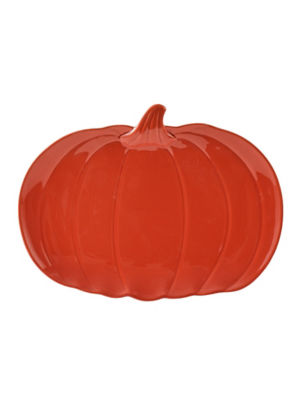 George Home orange shaped pumpkin plate ceramic (British brand)