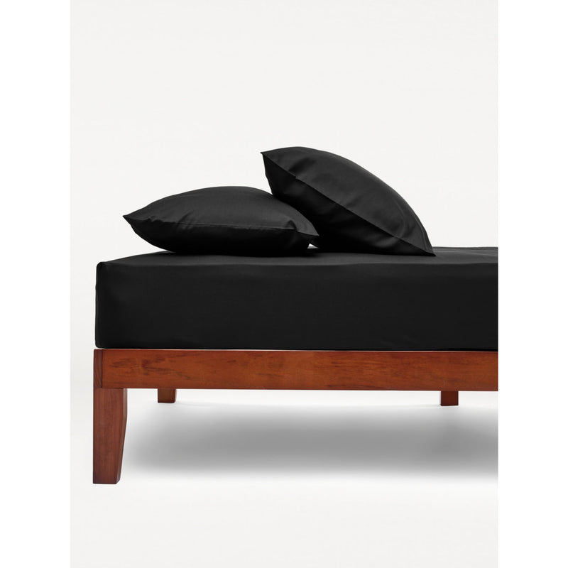 George Home black plain fitted sheet king size, imported from the UK