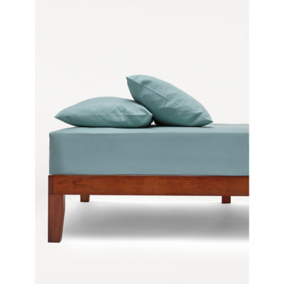 ASDA George Home Sage Green Plain Fitted Sheet - King- Buy online at McGrocer