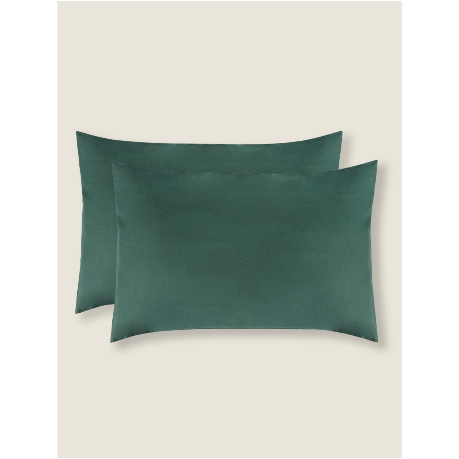 George Home pillowcase pair forest green 48x74 cm, imported from the UK
