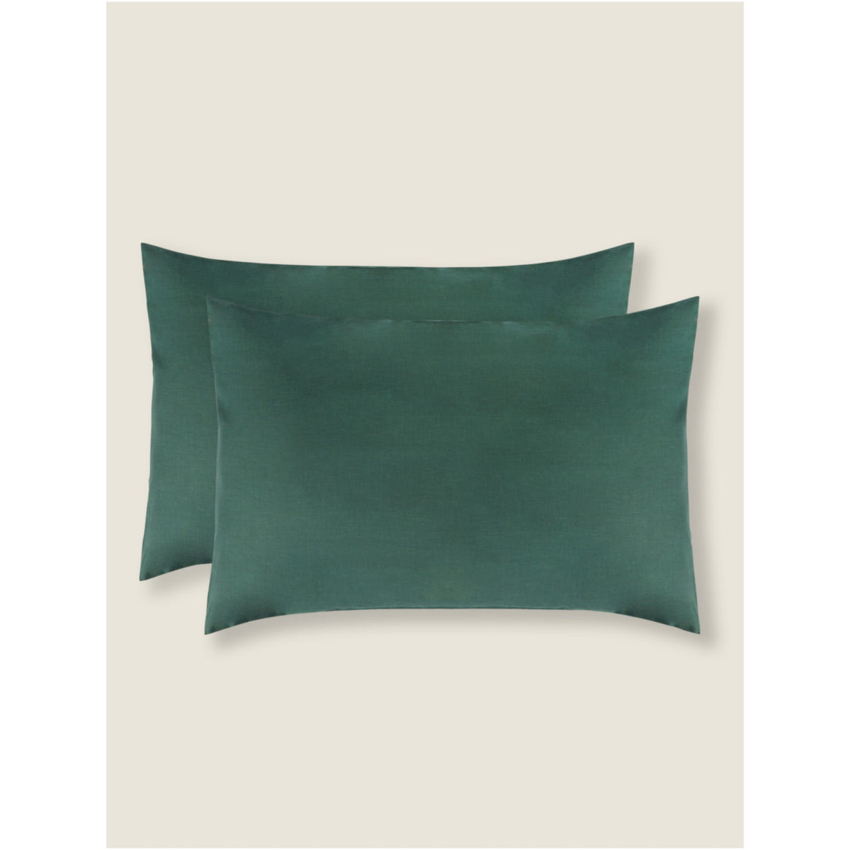 George Home pillowcase pair forest green 48x74 cm, imported from the UK