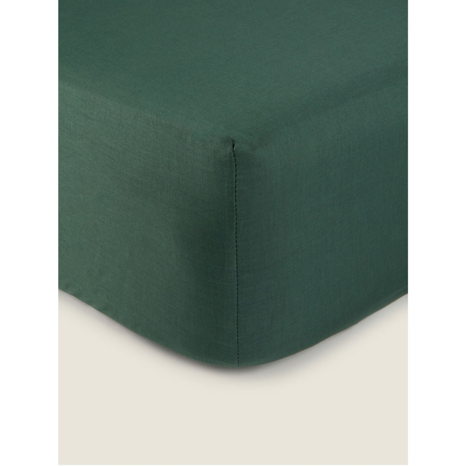 George Home forest green fitted sheet double - British product