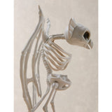 White animated owl skeleton decoration 30.5cm (British brand)