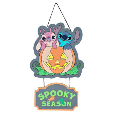 Stitch hanging sign Halloween decor 23.5x39.5cm - British product