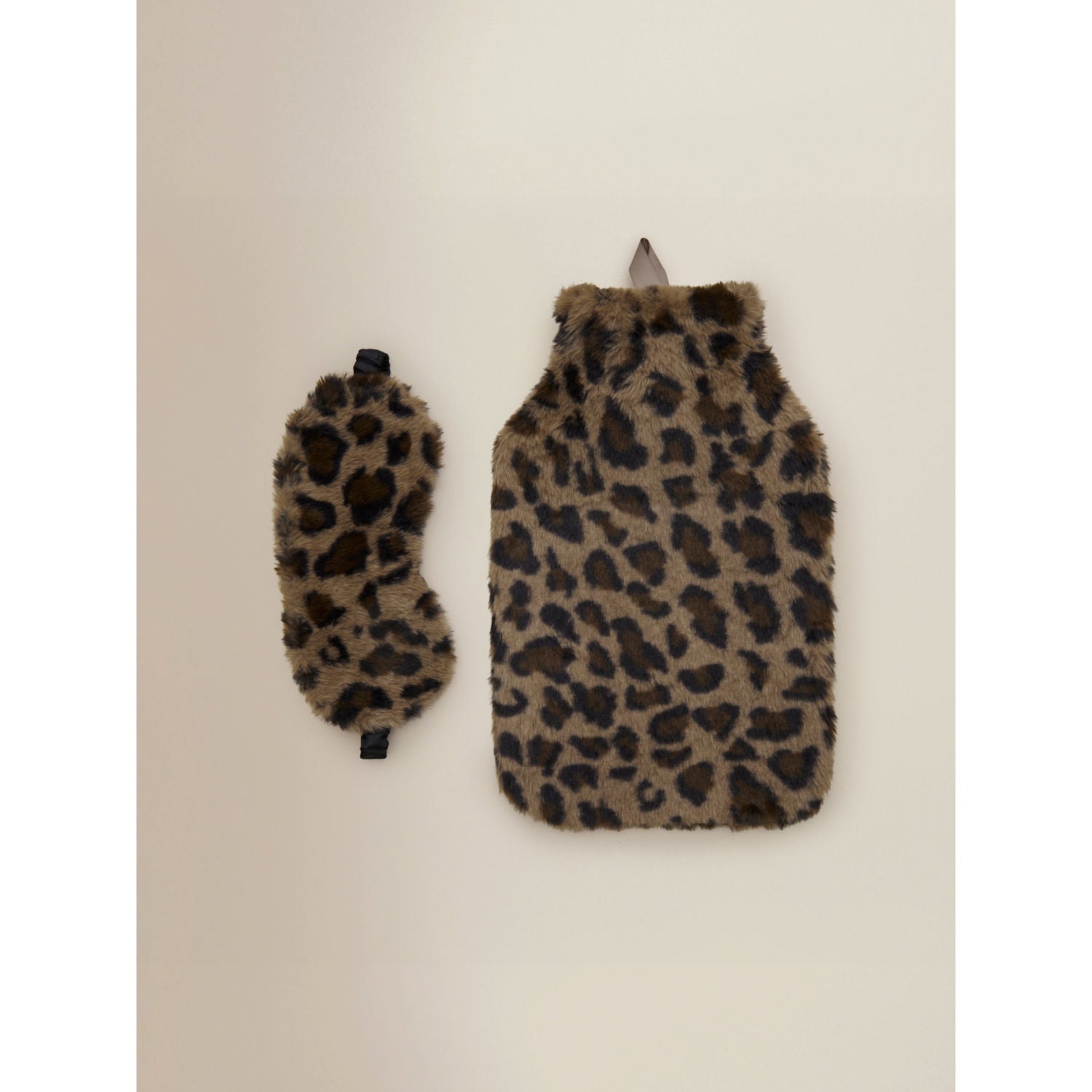 Hot water bottle set brown leopard print 2L, imported from the UK