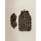 Hot water bottle set brown leopard print 2L, imported from the UK