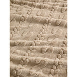 Natural cable knit sherpa blanket 200x220cm (British brand)