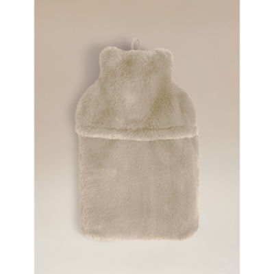 Cream faux fur hot water bottle super soft, imported from the UK