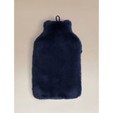 Navy faux fur bottle, imported from the UK