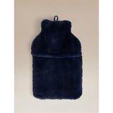 Navy faux fur bottle, imported from the UK