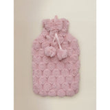 Pink faux fur hot water bottle (British brand)
