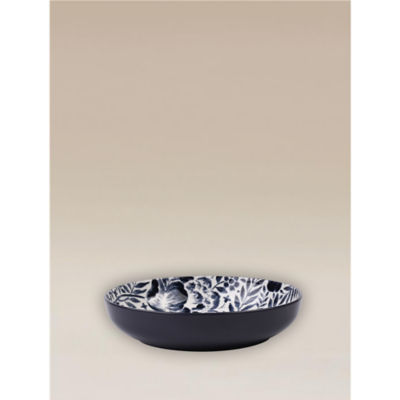 Beautiful blue floral porcelain pasta bowl 22.5cm UK version