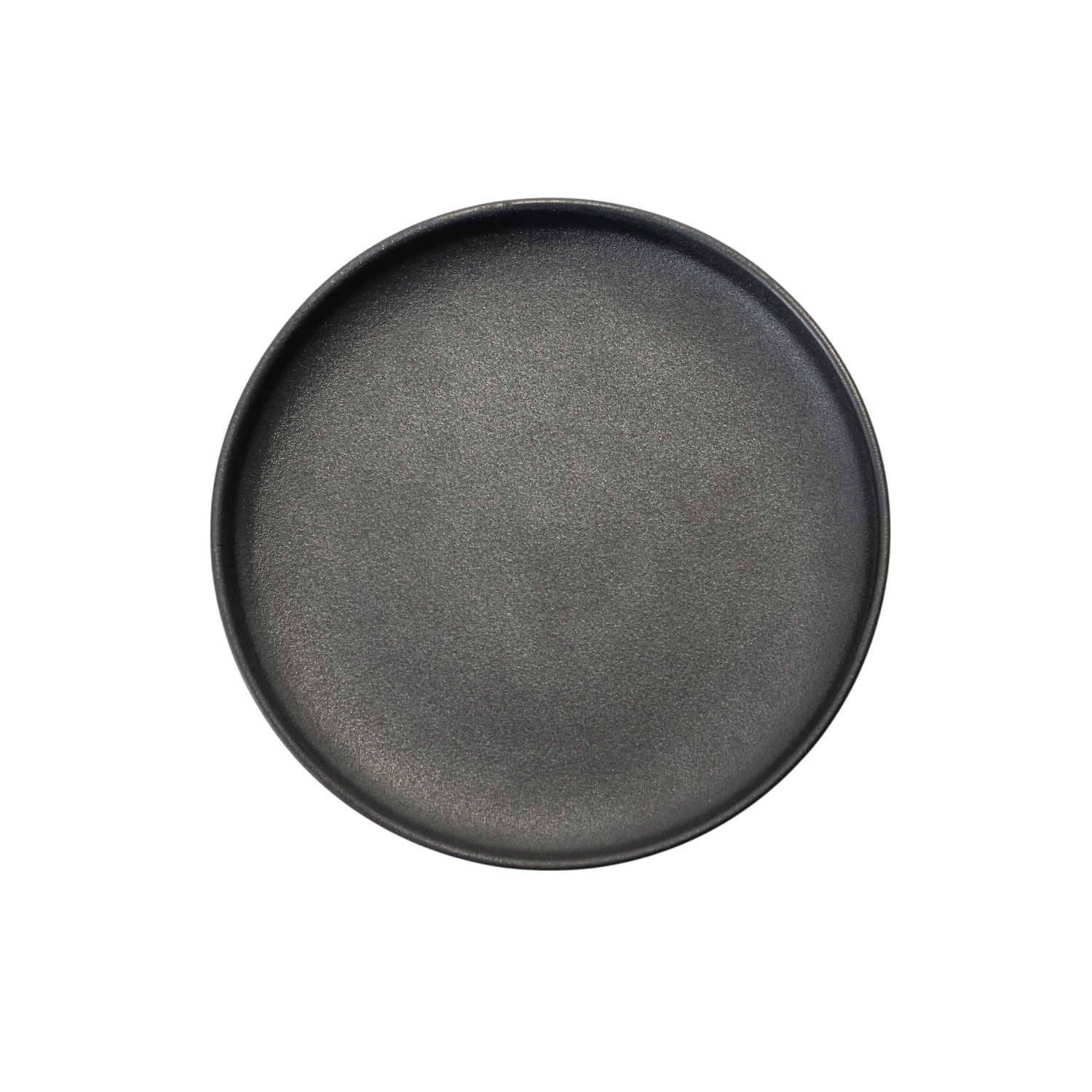 Black textured side plate stoneware, UK version
