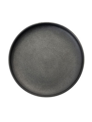 Black textured side plate stoneware, UK version