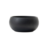 Black textured stoneware cereal bowl, UK version
