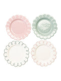Scallop stoneware plates 19cm - British product