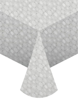 George Home Snowflake Tablecloth PEVA cover 25x15x4cm, imported from the UK