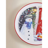 Christmas scene dinner plates 27cm (British brand)