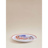 Christmas scene side plates in porcelain 20cm, imported from the UK