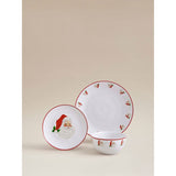 George Home White Santa dinner set 12-piece, imported from the UK