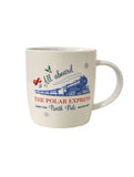 Polar Express white stoneware mug (British brand)