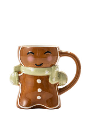 Gingerbread Man shaped novelty mug - British product