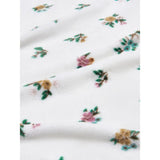 Cream floral fleece blanket 120x150cm - British product