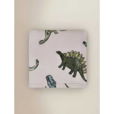 Green dinosaur fleece blanket 120x150cm, UK version