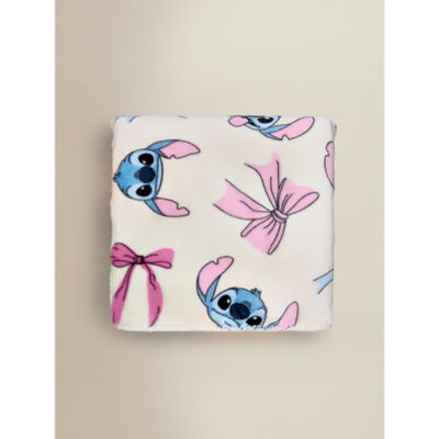 Disney Stitch Bows Sherpa Blanket 120x150cm, imported from the UK
