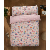 Disney Lilo & Stitch pink seersucker duvet set double, imported from the UK