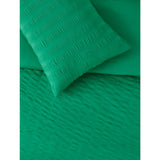 George Home bright green seersucker duvet set double - British product