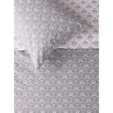 George Home grey scalloped cotton TENCEL duvet set single, UK version