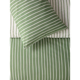 George Home duvet set green striped single, UK version